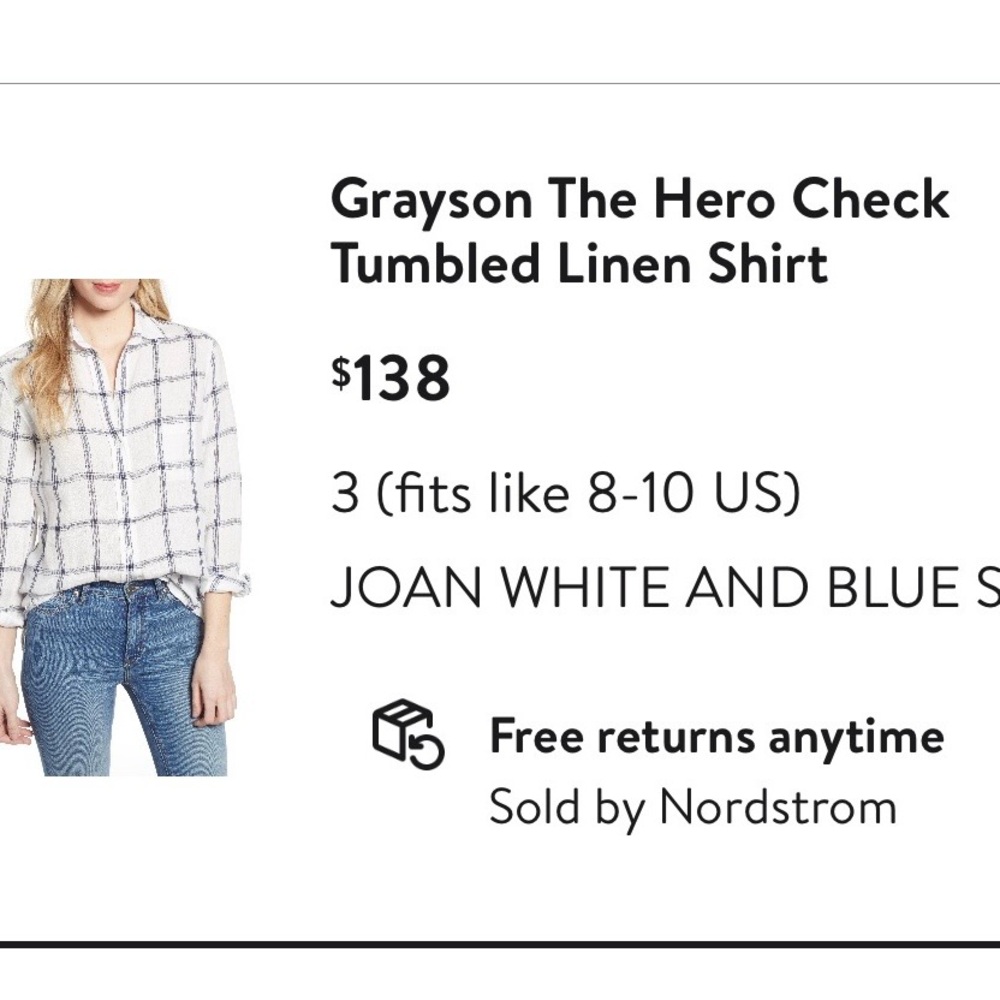 GRAYSON Linen Button-Up Top - Picture 3 of 3